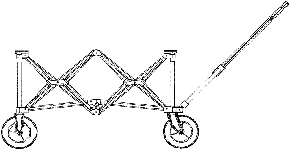 Gathering and folding type hand buggy