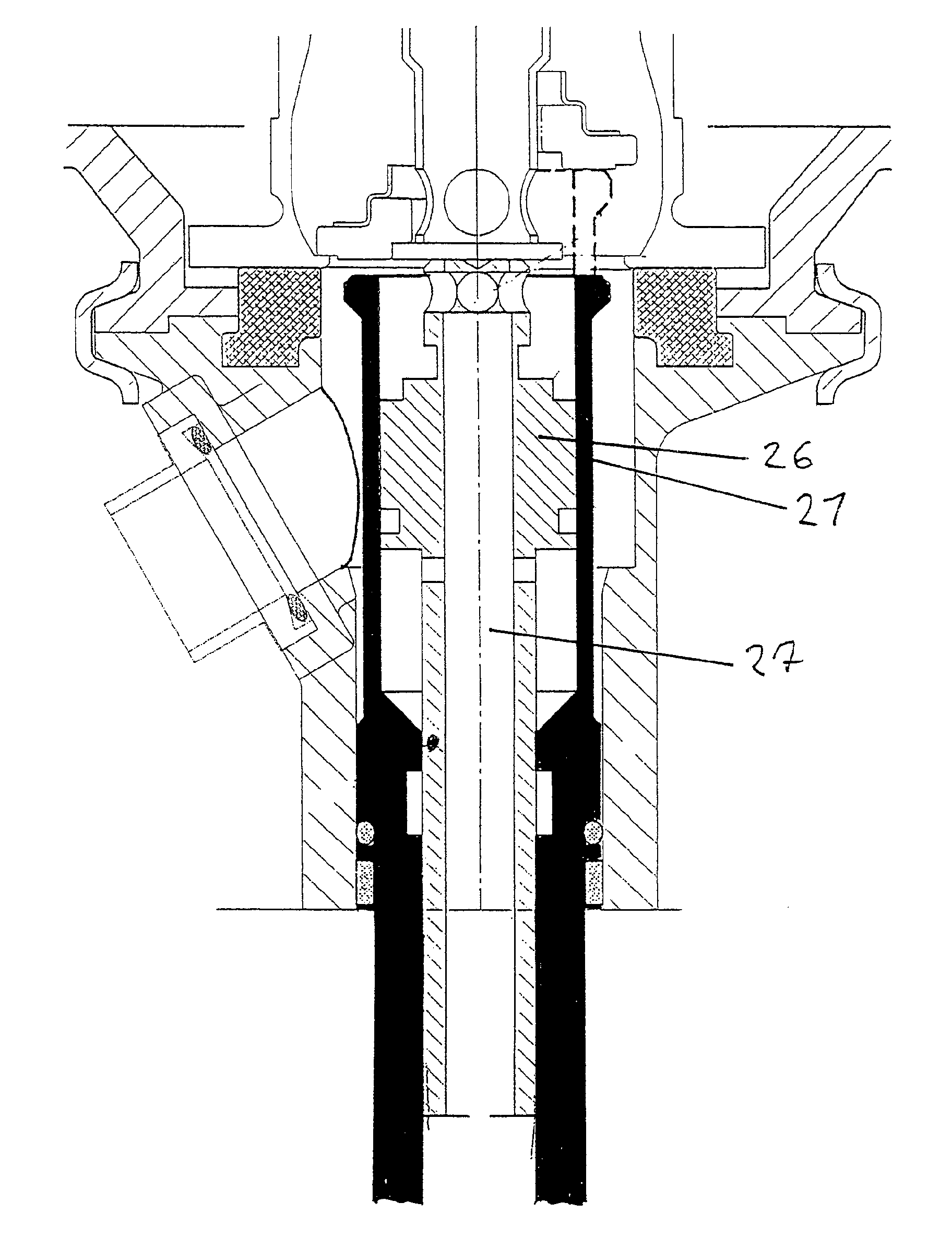 Keg filling plant for filling kegs with a liquid beverage material, such as beer, wine, soft drinks, or juice, and a method of operating same, and a handling and treatment station for kegs