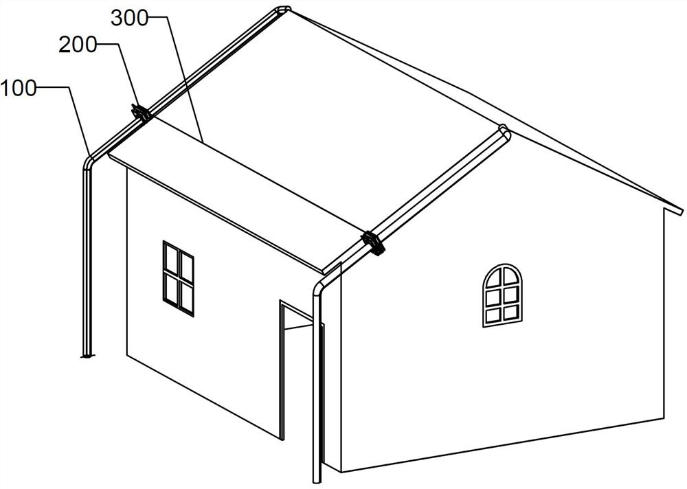 Snow removal robot for slope roof