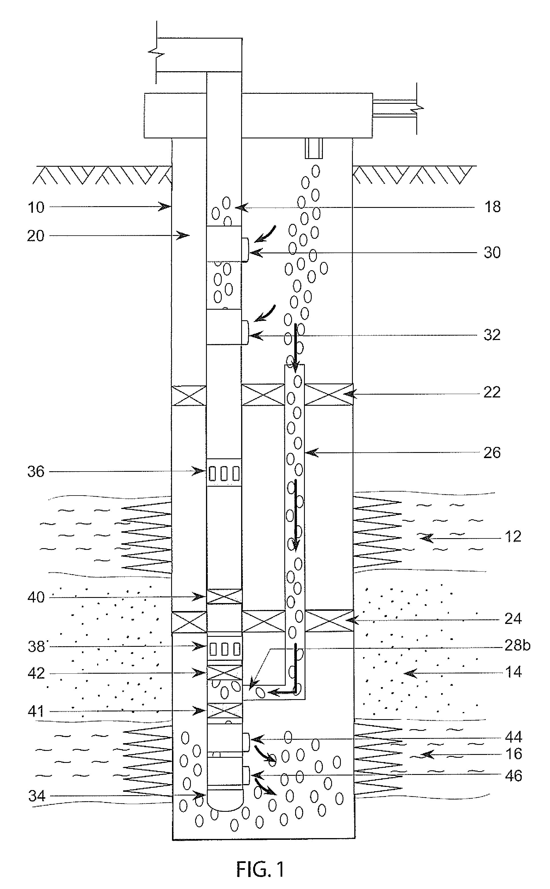 System, apparatus, and method for producing a multiple zones well