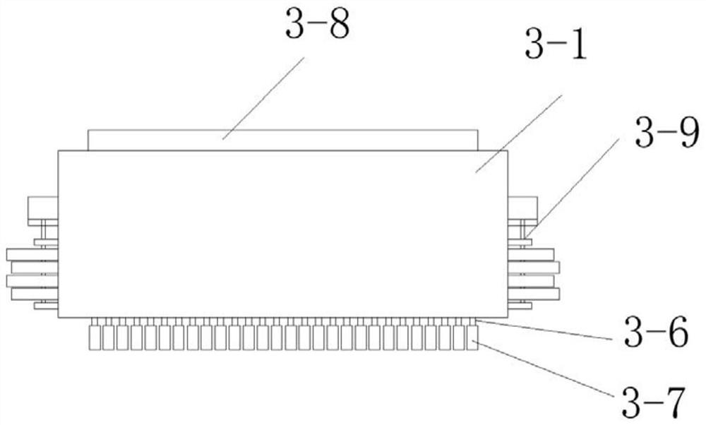 A flattening and straightening device for a magnesium-aluminum alloy plate