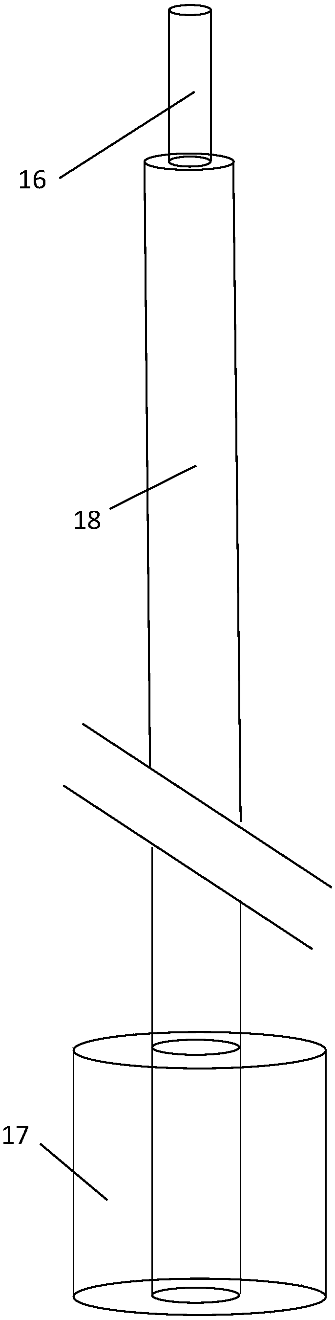 Anti-displacement nasobiliary external drainage tube and insertion device