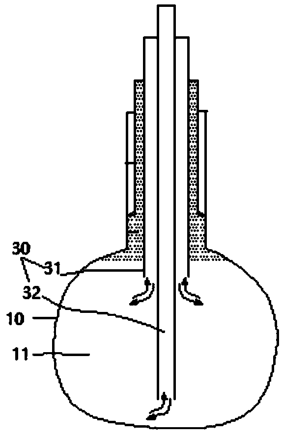 Symmetrical liquid flow battery based on salt caves as well as control method and application thereof