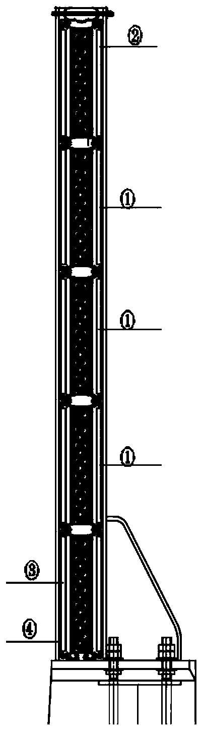 Frame plate buckling type railway metal sound barrier