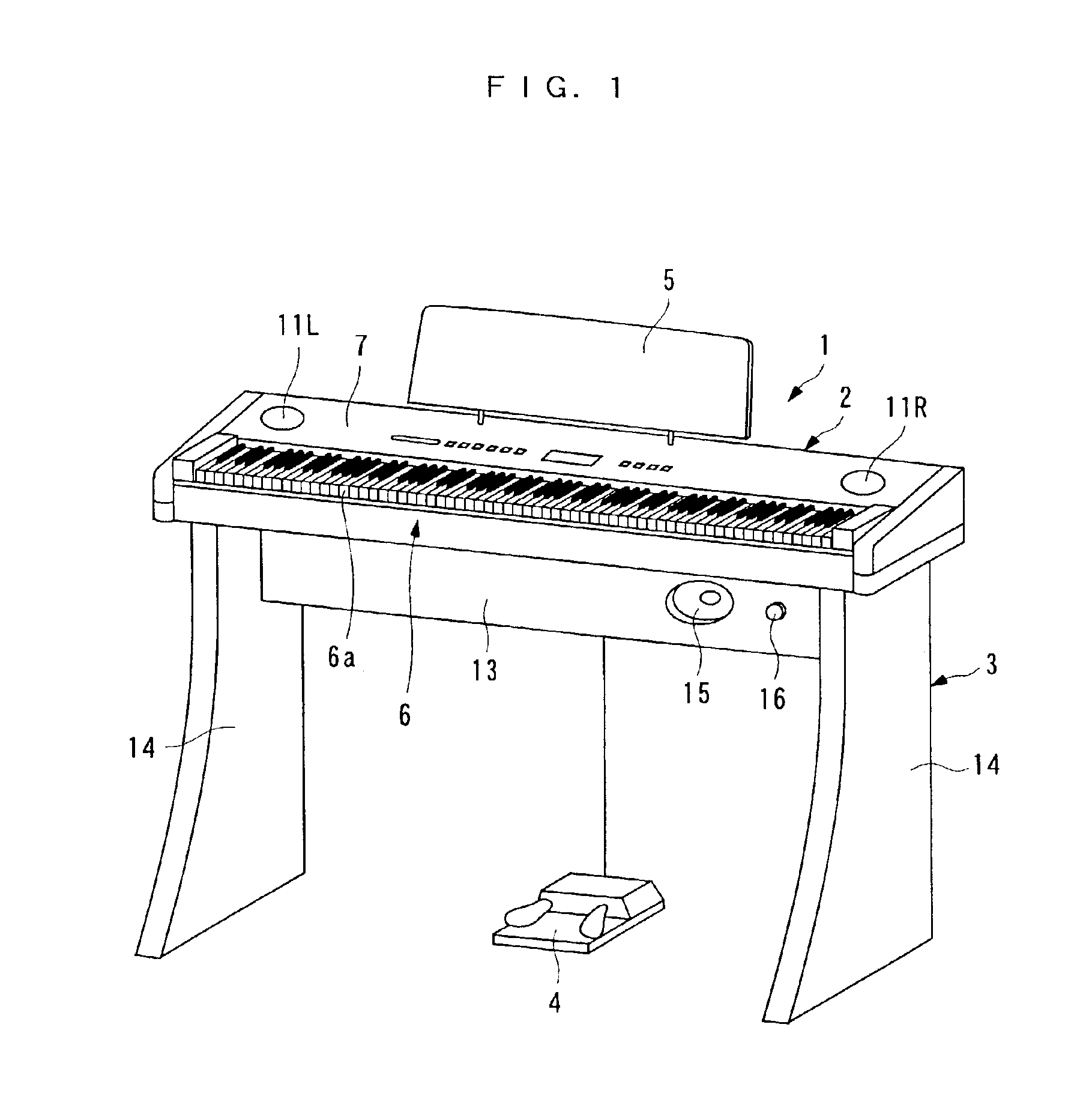 Acoustic control system for electronic musical instrument