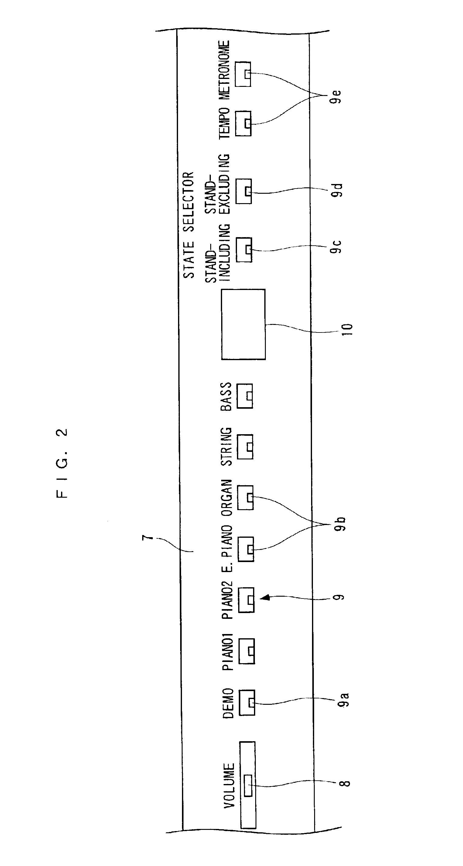 Acoustic control system for electronic musical instrument