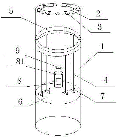 Waste oil collection device for yaw system of wind turbine generator