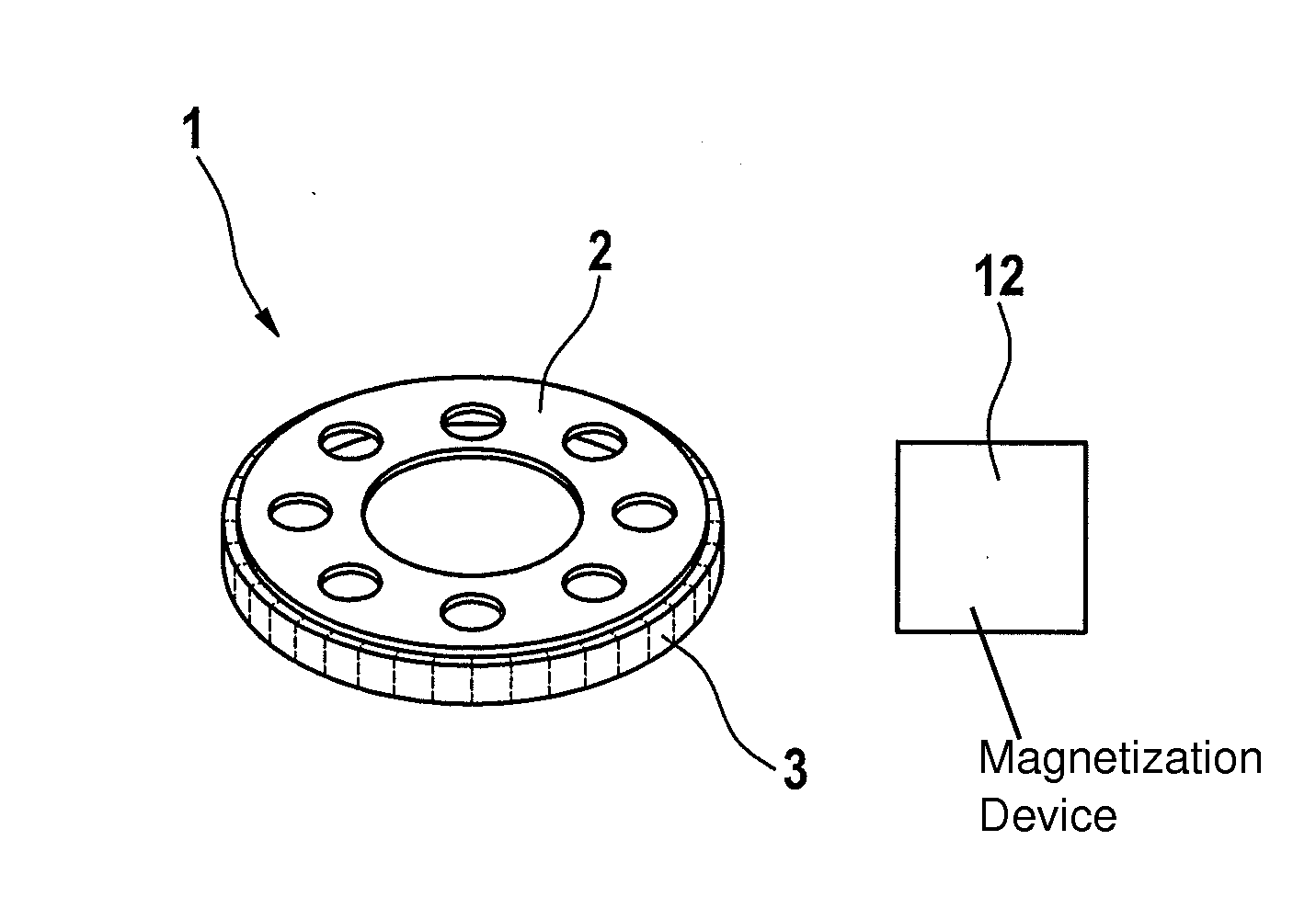 Encoder element and method for the manufacture thereof