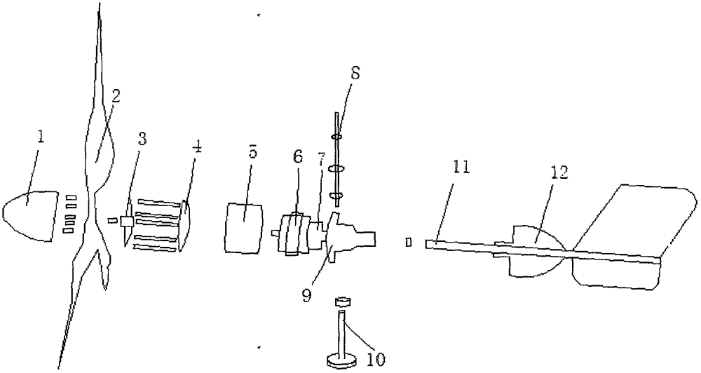 Energy-saving wind generating set monitoring device