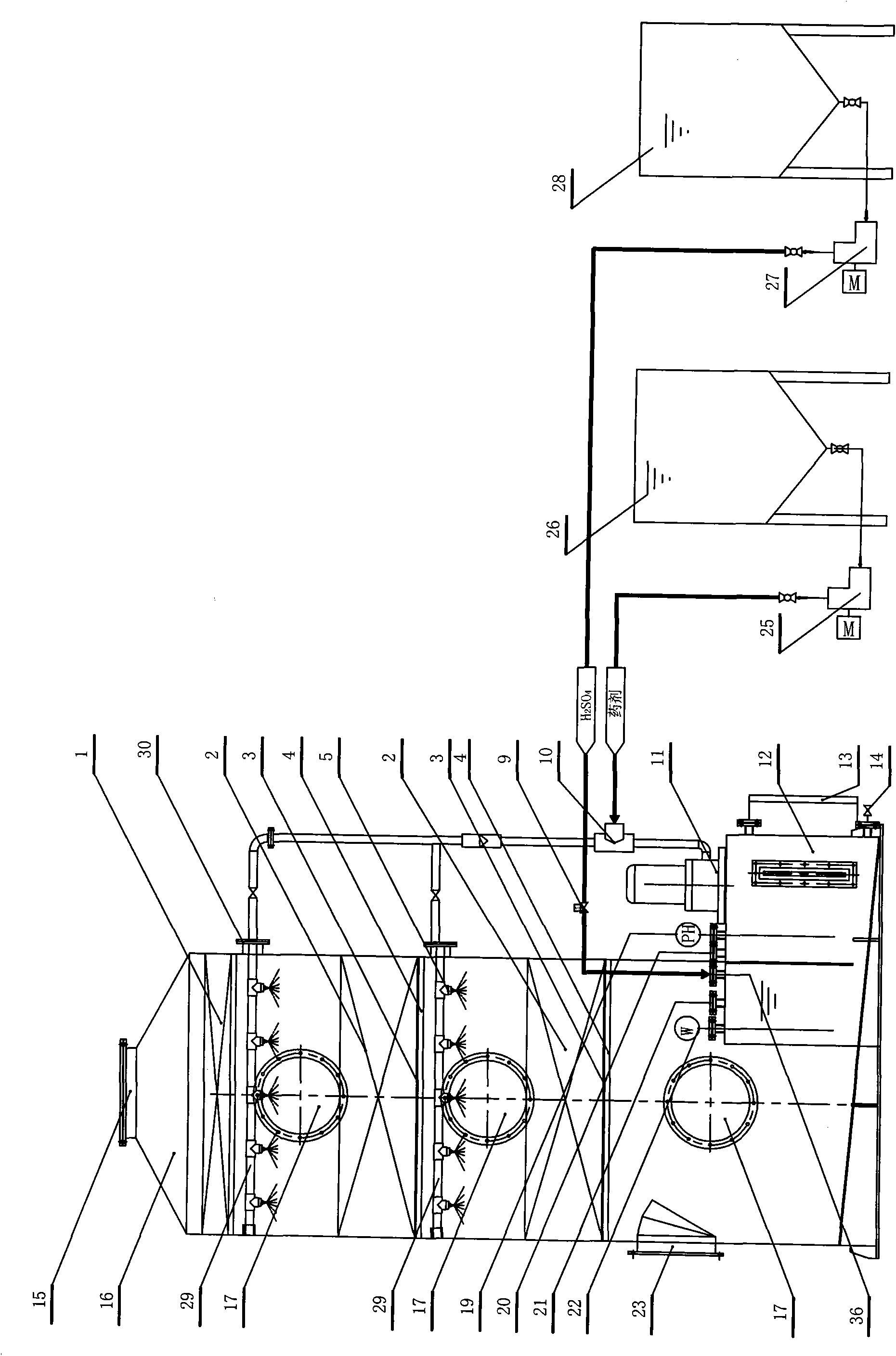 Method for treating obnoxious gas by active bamboo charcoal-H2O2 composite catalytic oxidation