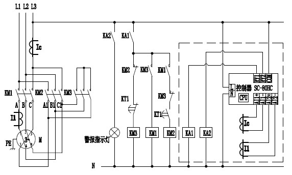 Default phase protecting method and device for three-phase motor