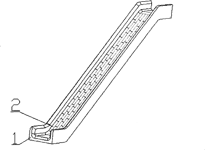 Low-friction conveying channel and forming method thereof