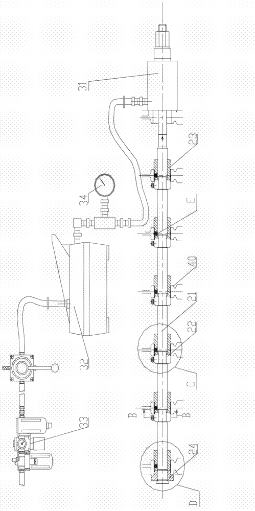 Drawing mechanism for camshaft sleeve