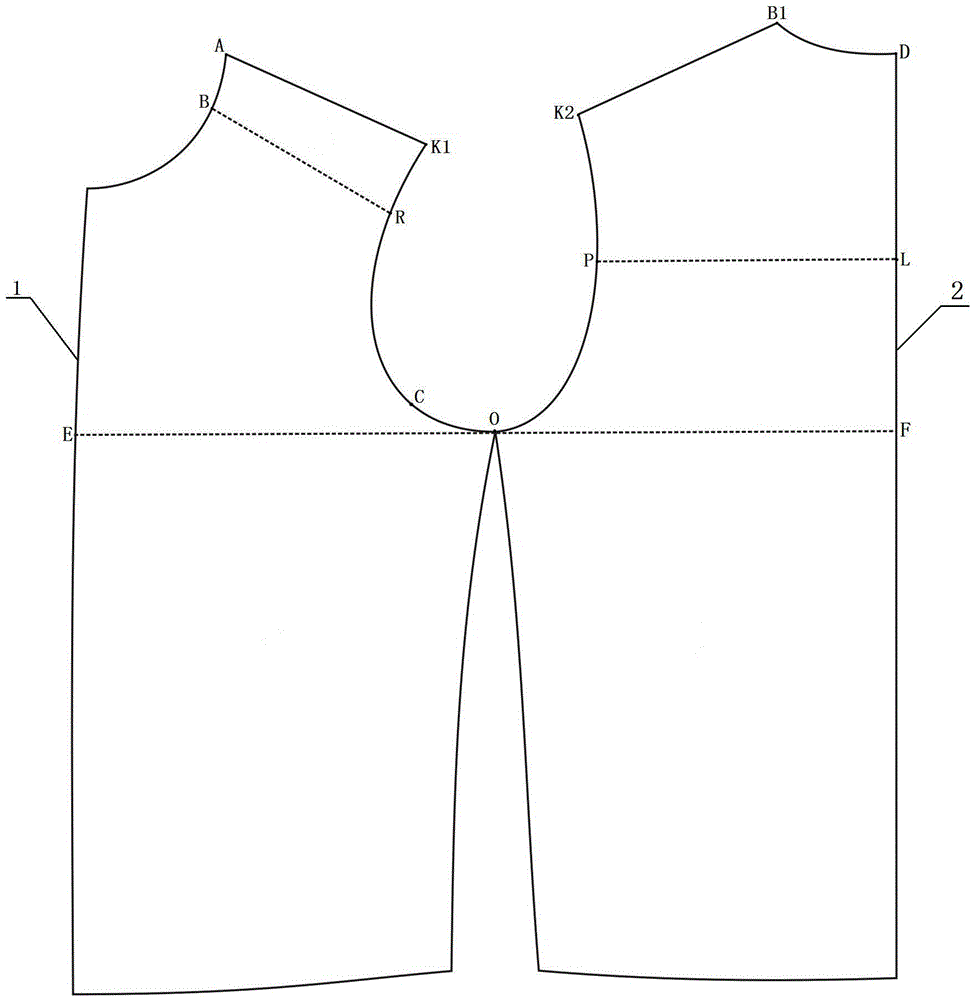 A kind of plate-making and sewing method of jacket clothing sleeve