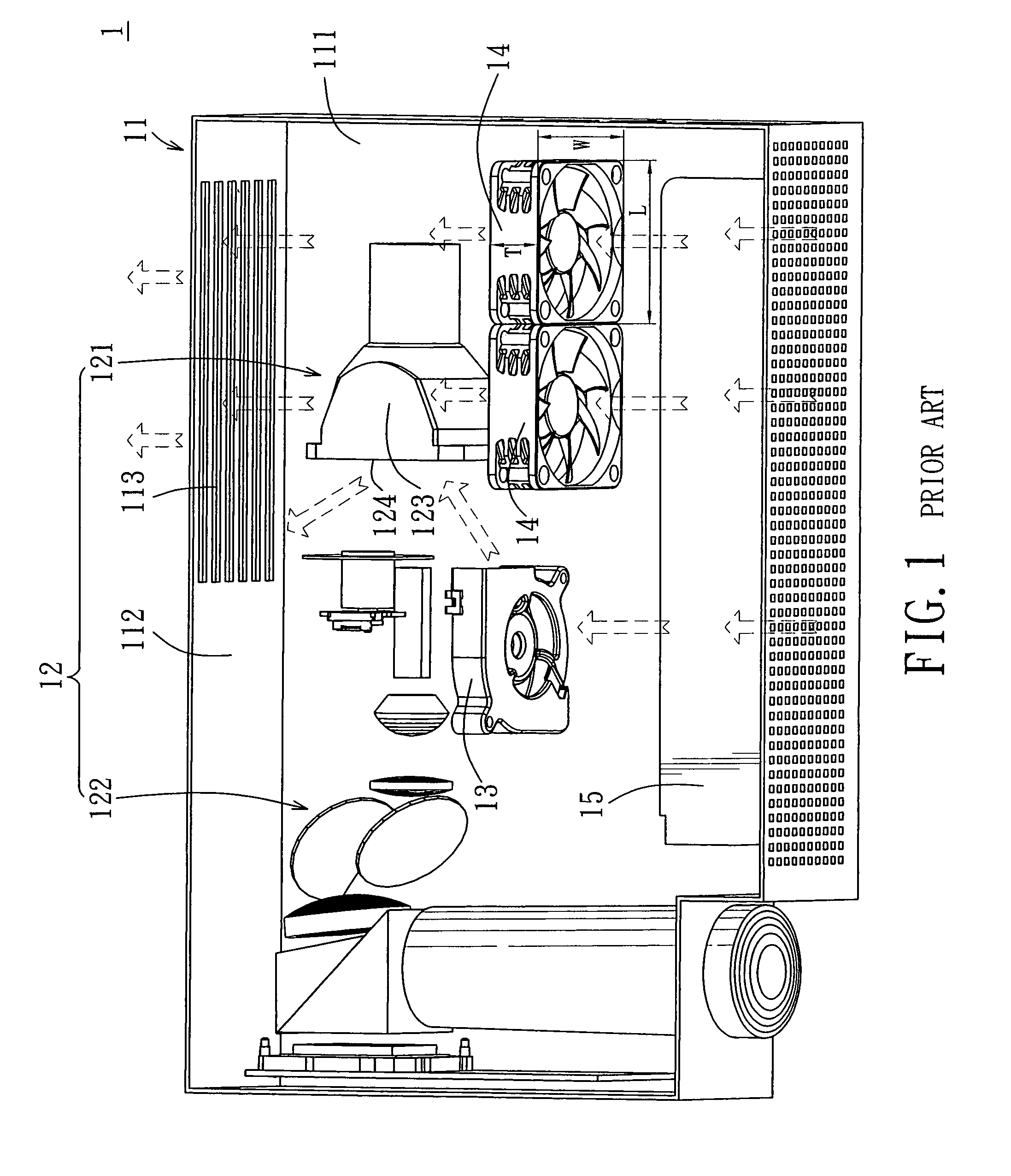 Projecting device having a heat-dissipating mechanism
