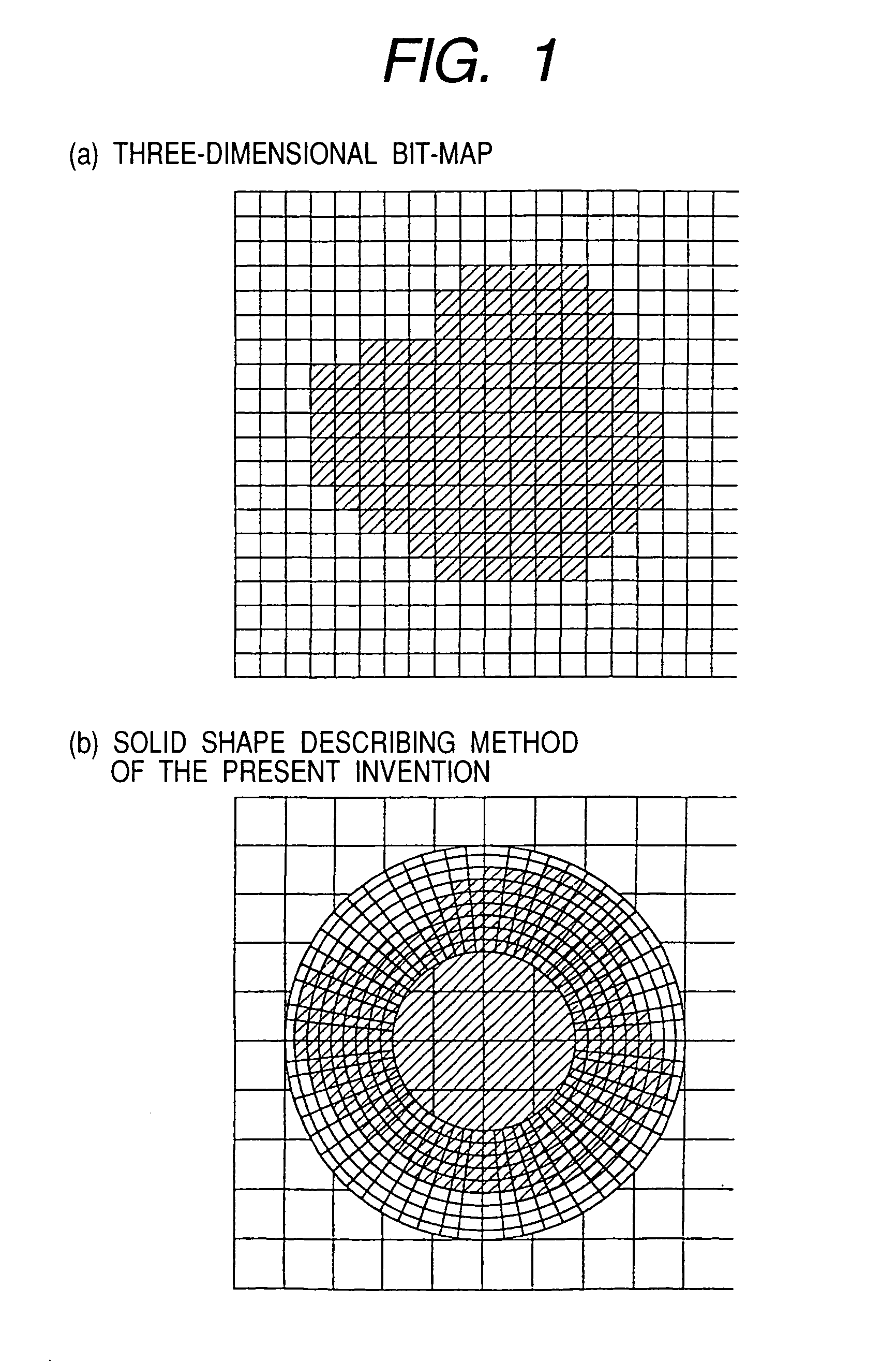 Method and apparatus for describing solid shapes, and CAD/CAM system which employs the method