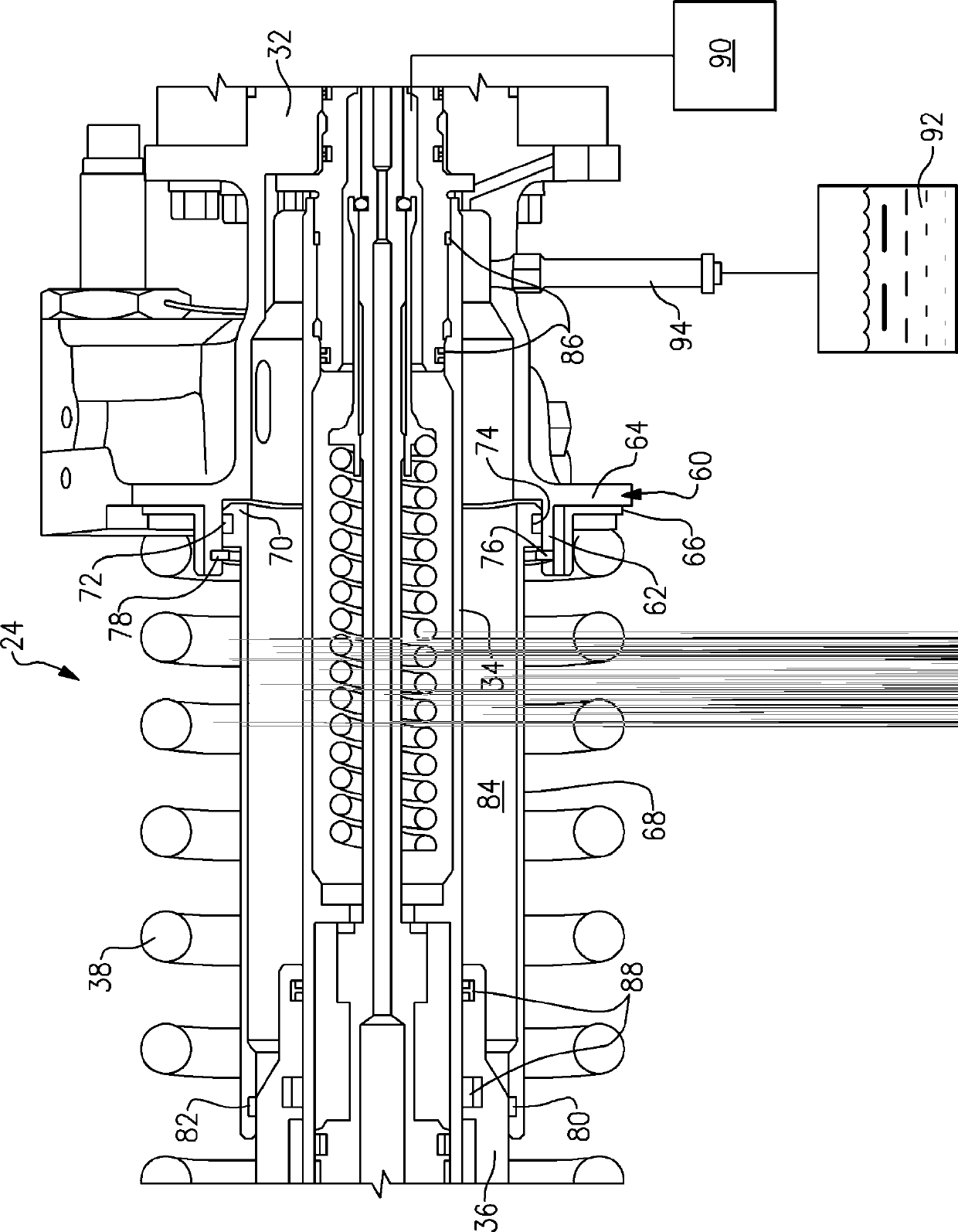 Electromechanical actuator lubrication system for ram air turbine