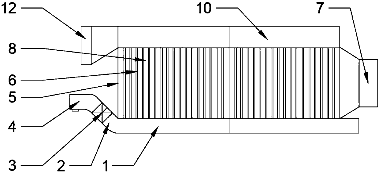 Cyclone separation type sintered-plate composite deduster