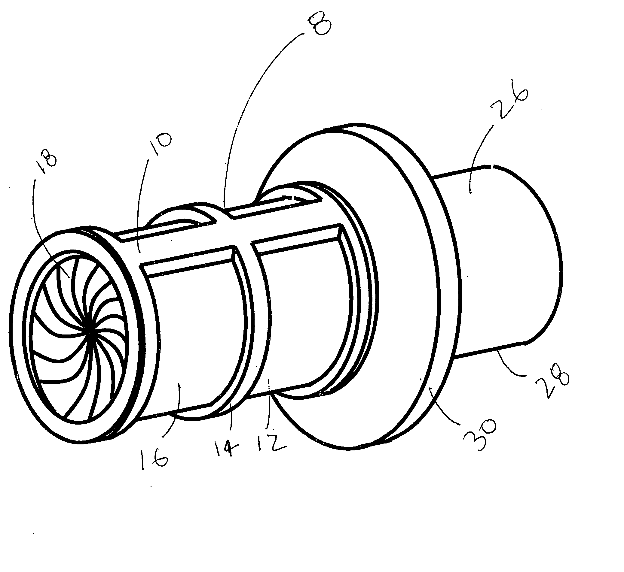 Anatomical cavity implant transport device and method