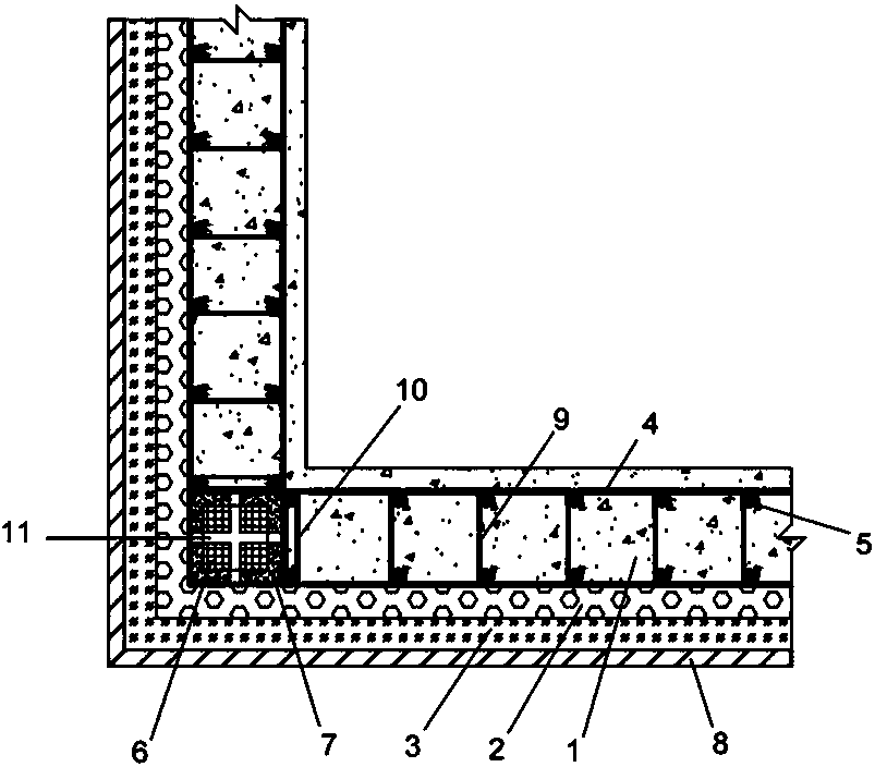 Multi-cavity type L-shaped anti-seismic corrosion resistant shear wall