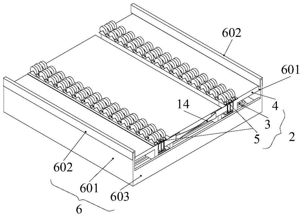 Rail type bed-bed transfer device
