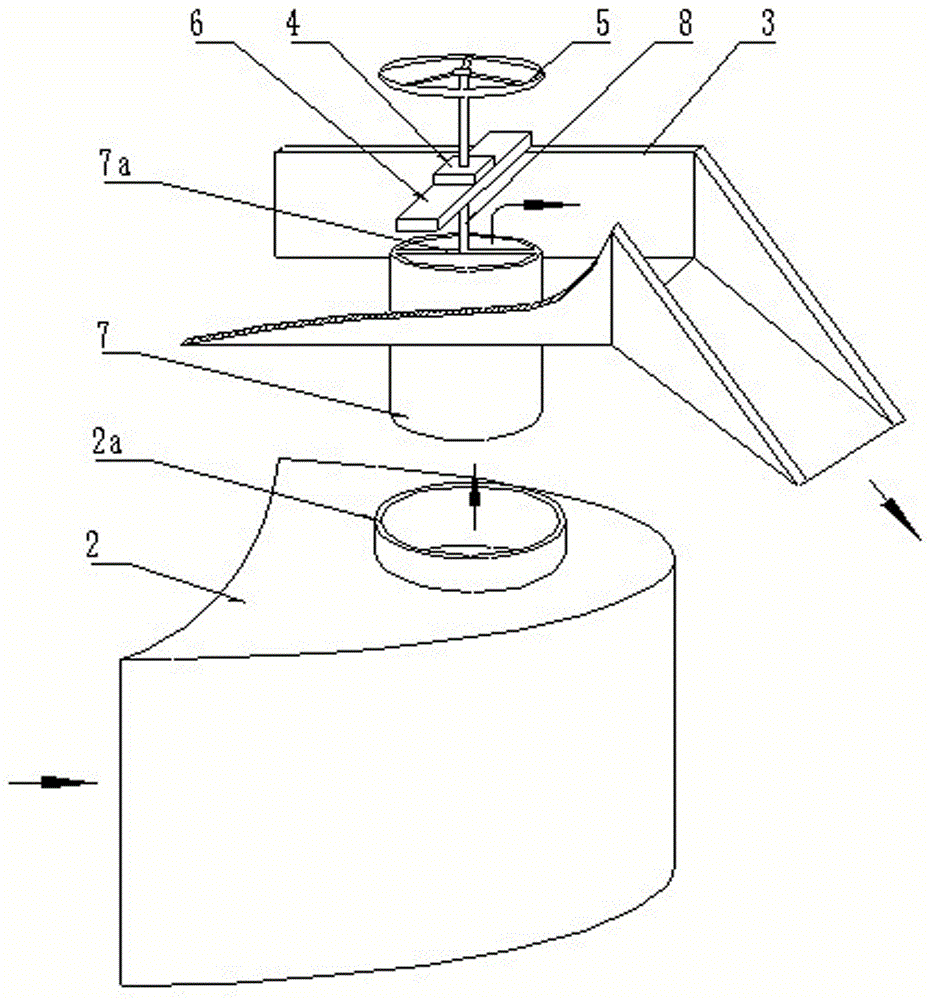 Tank shell type liquid level adjusting device for desulfurizing tower