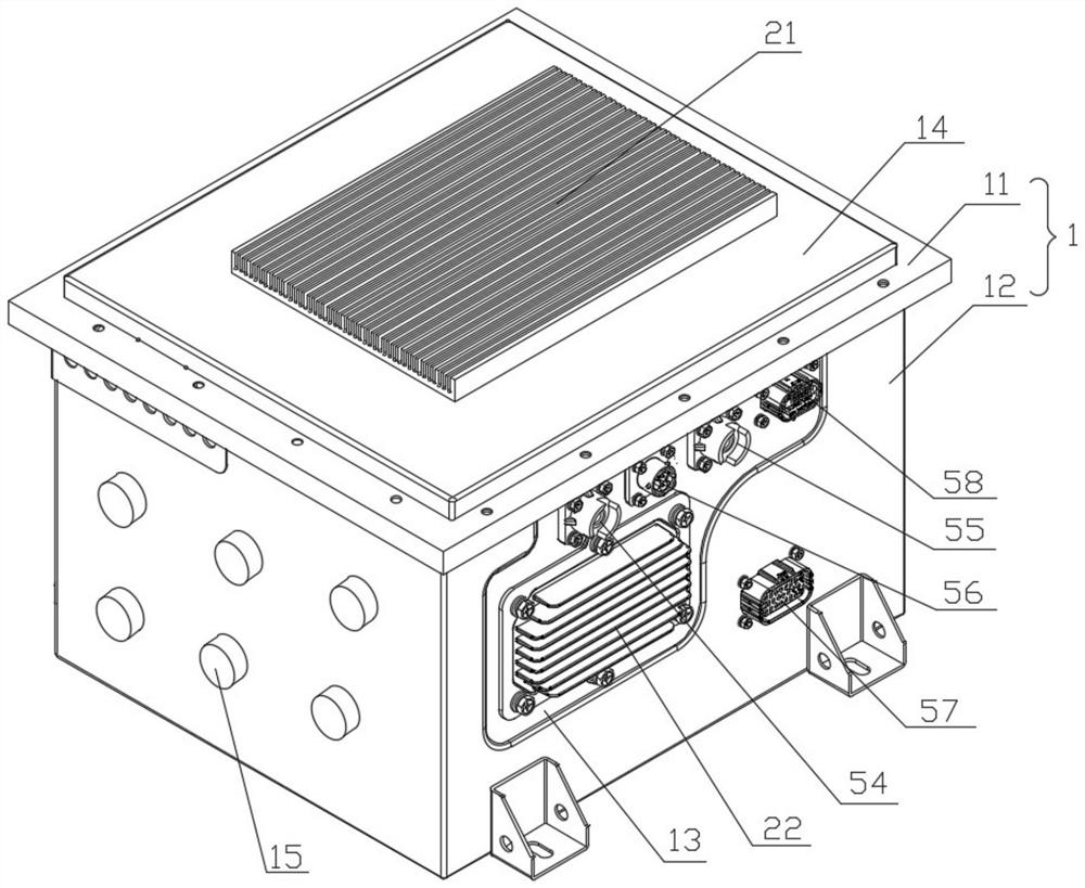 An air-cooled heat dissipation battery pack and a car