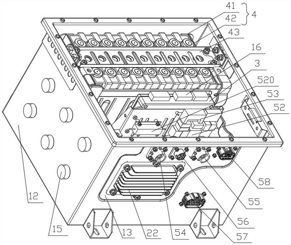 An air-cooled heat dissipation battery pack and a car