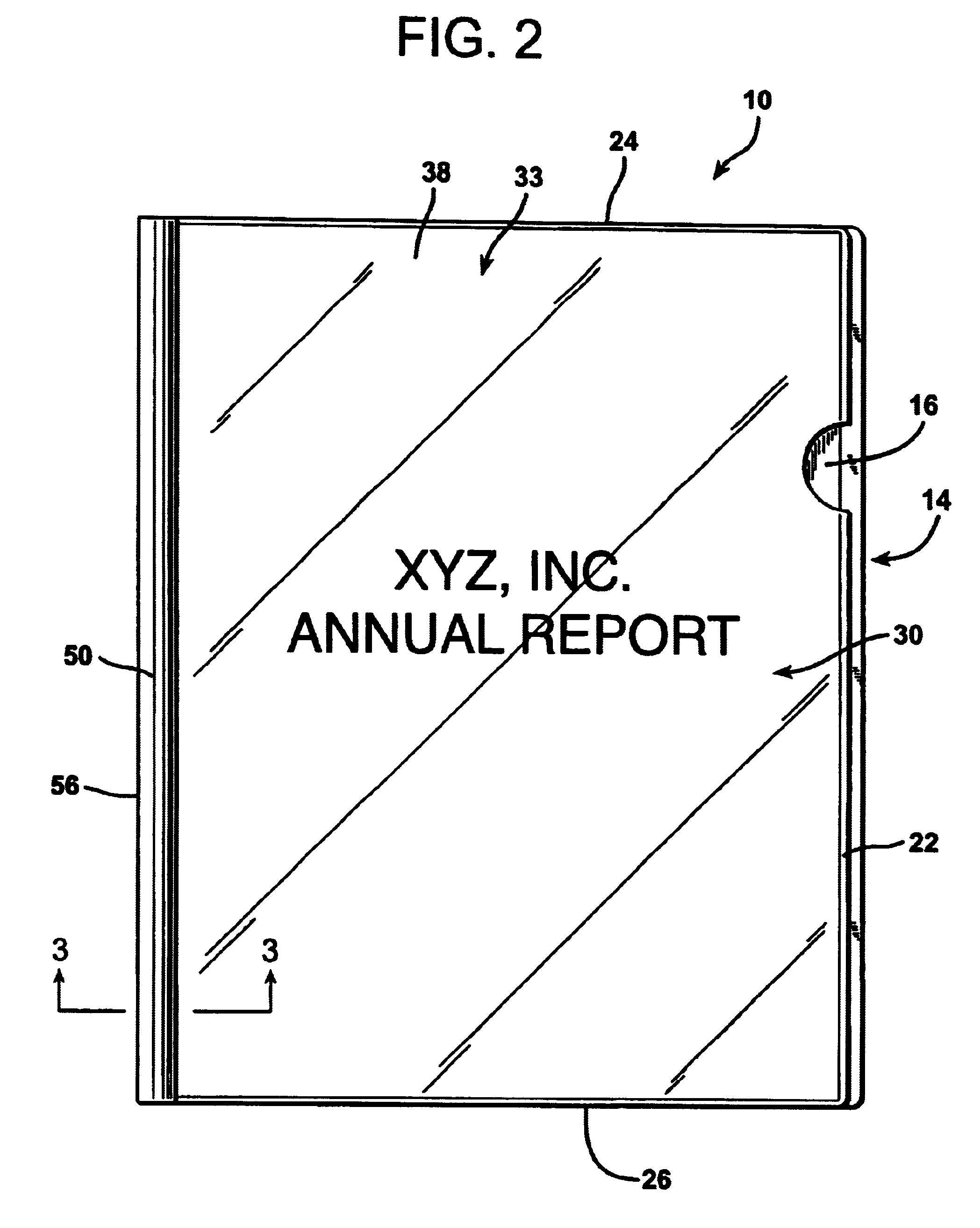 Report cover with clamping slide bar