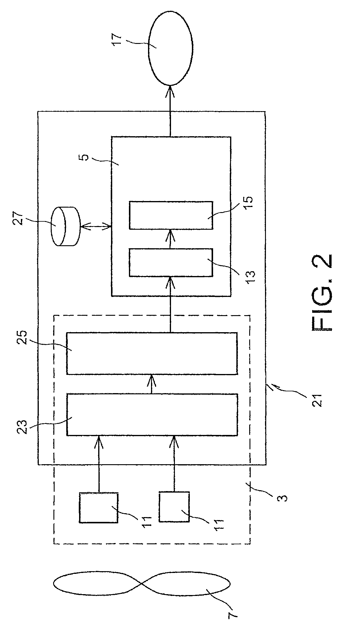 System for detecting an impact on an aircraft engine impeller wheel