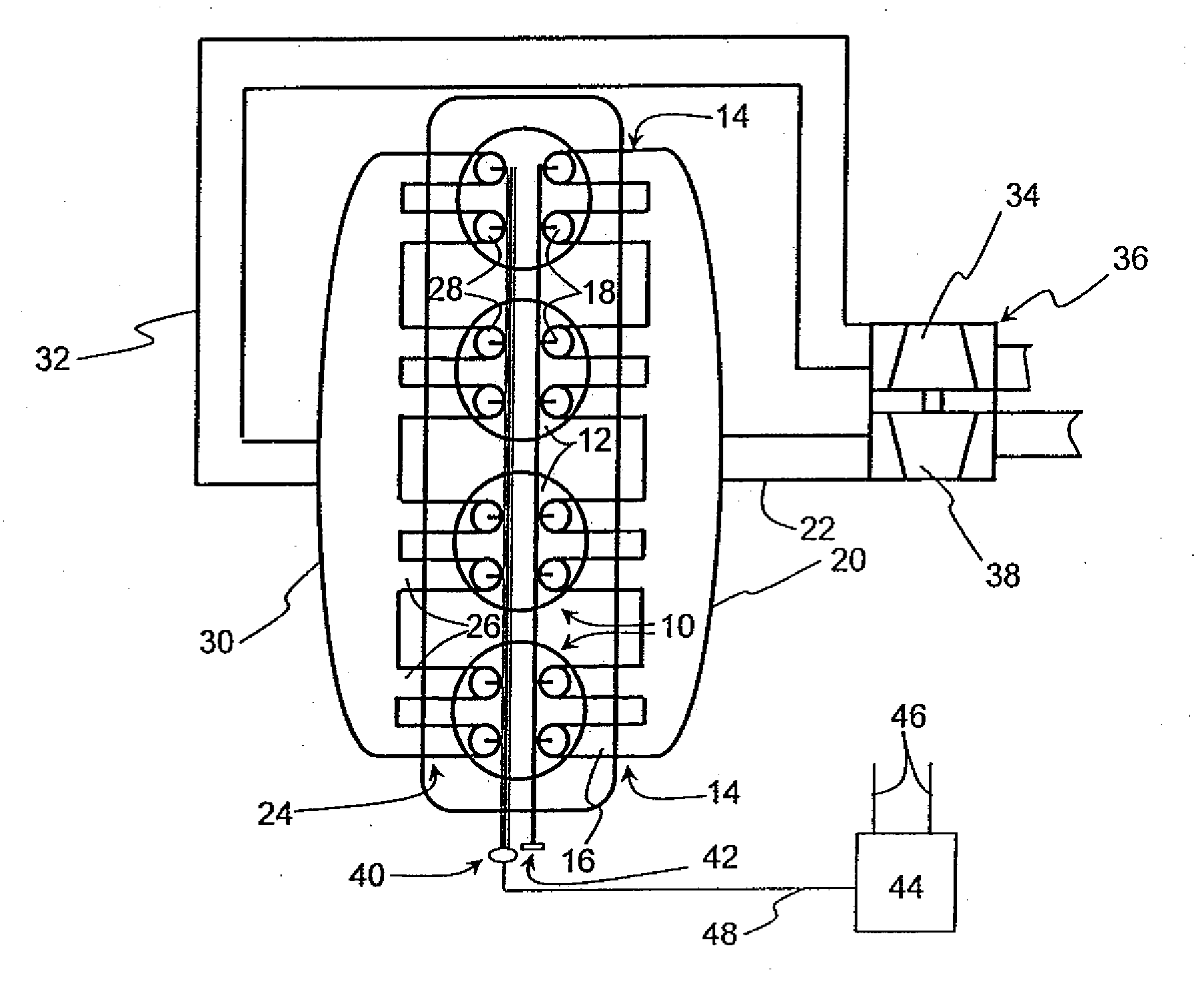 Residual burnt gas scavenging method with double intake valve lift in a direct-injection supercharged internal-combusion engine, notably of diesel type