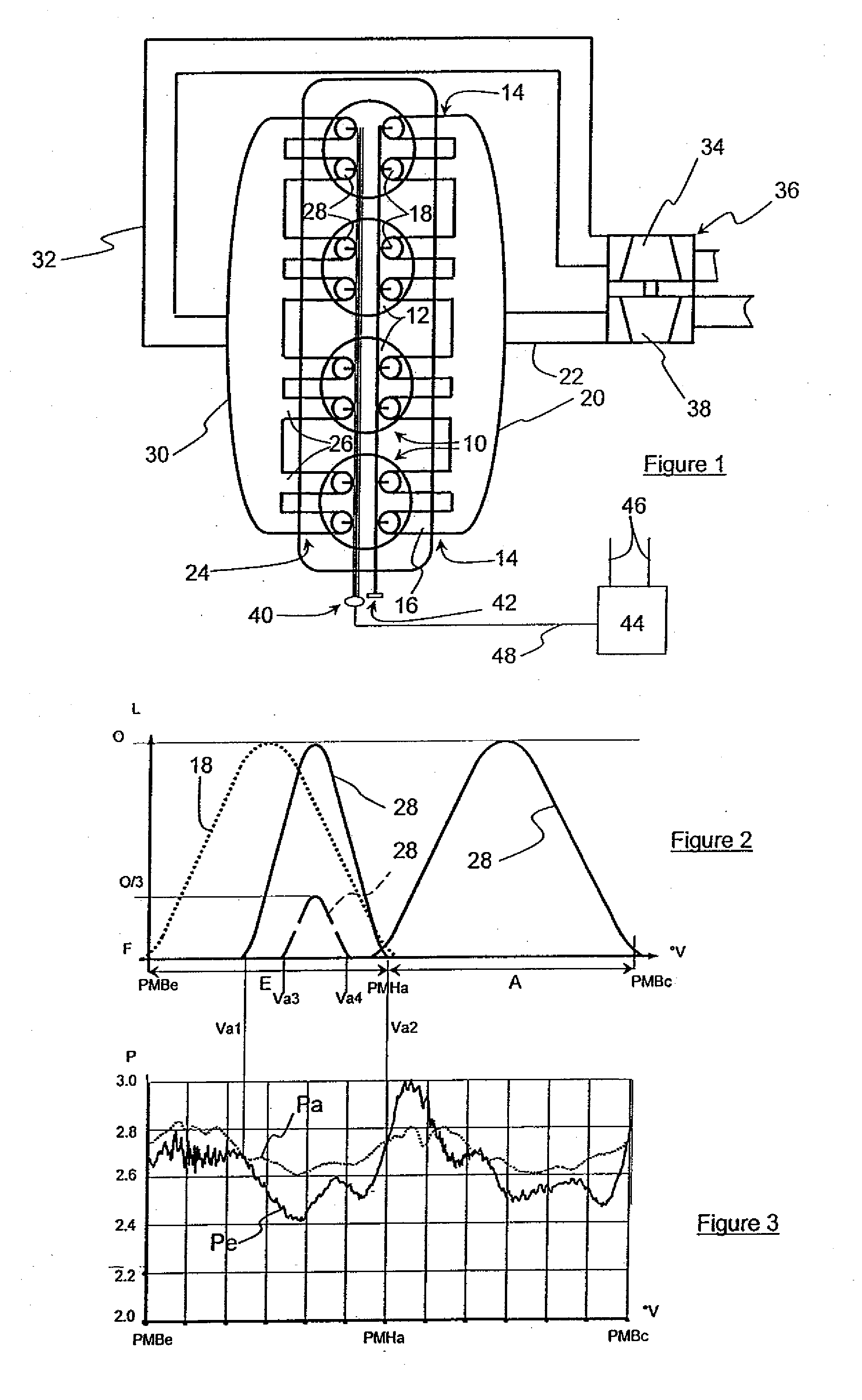 Residual burnt gas scavenging method with double intake valve lift in a direct-injection supercharged internal-combusion engine, notably of diesel type