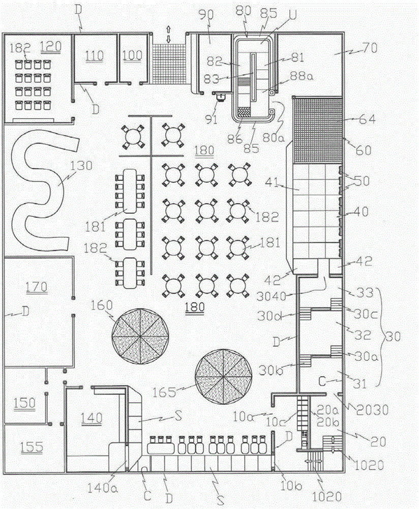 Child cafe theme fairground system