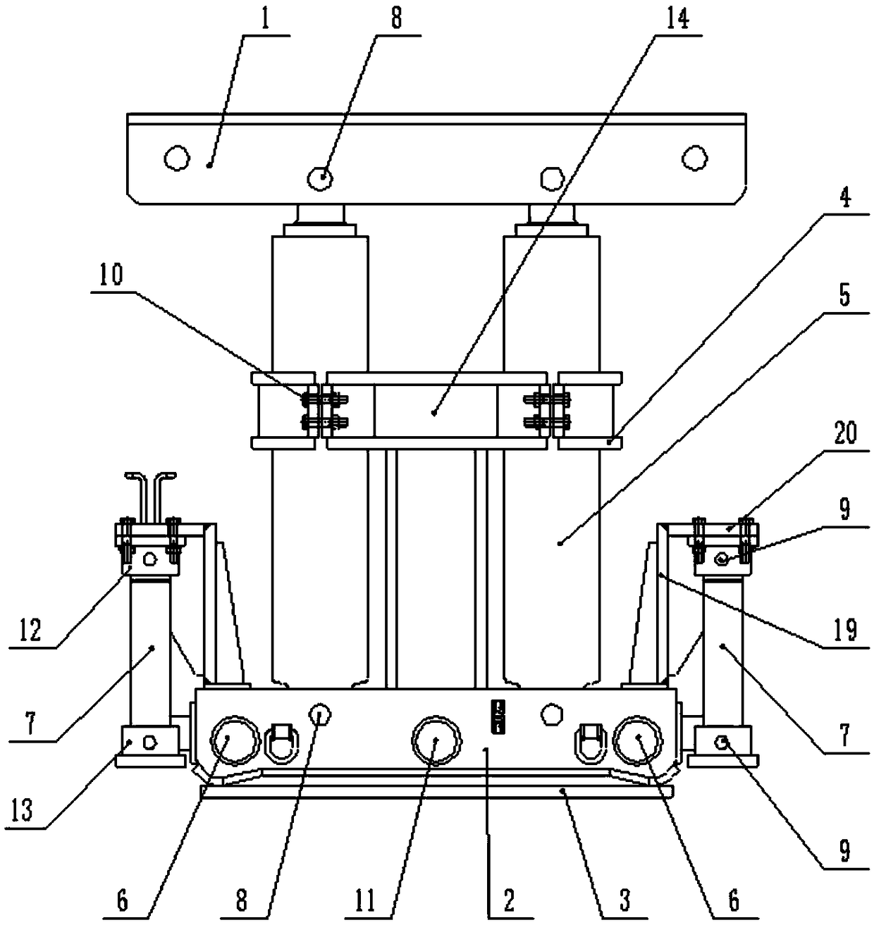 Self-moving advanced bracket