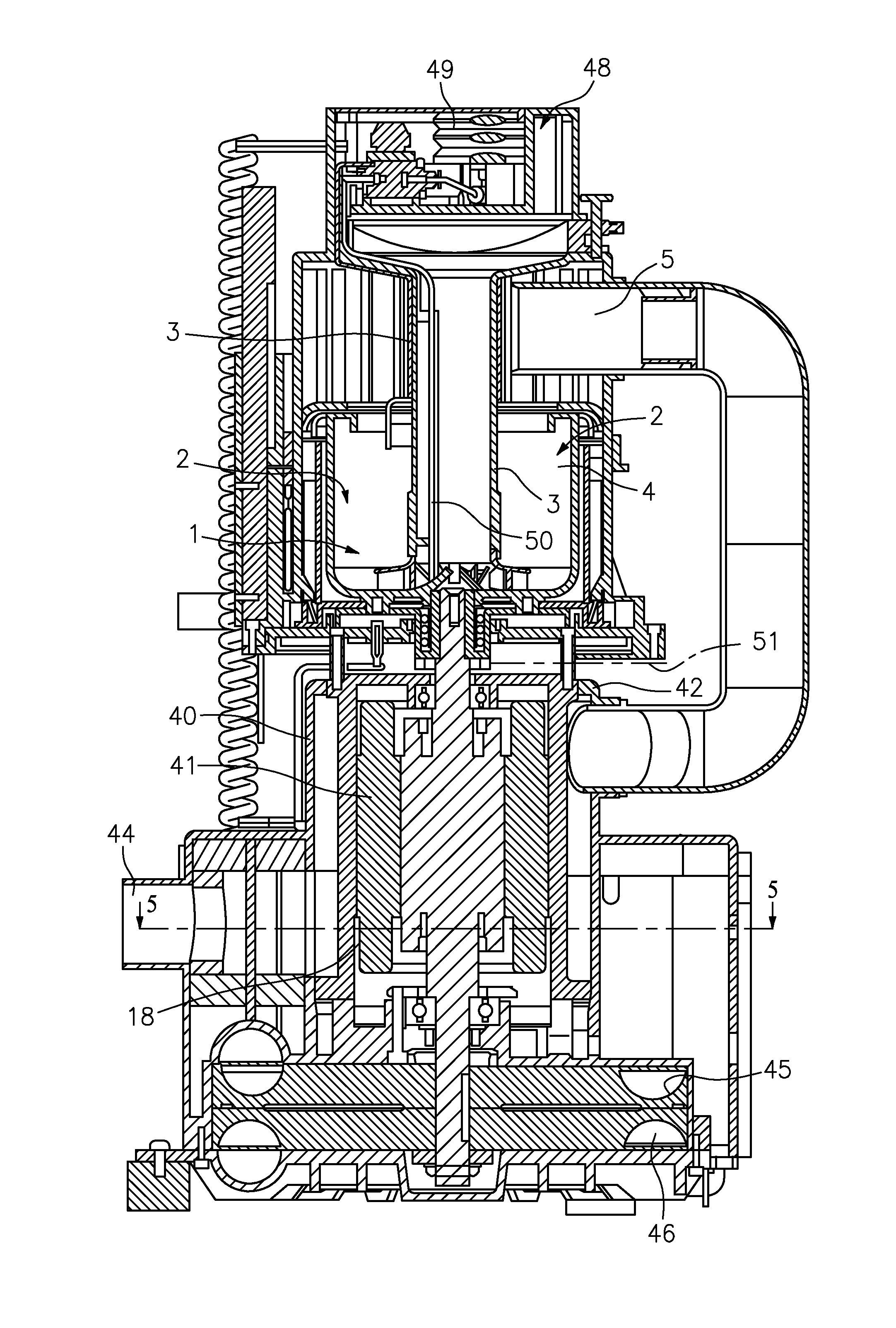 Separator for separating air and solids from a dental waste water mixture