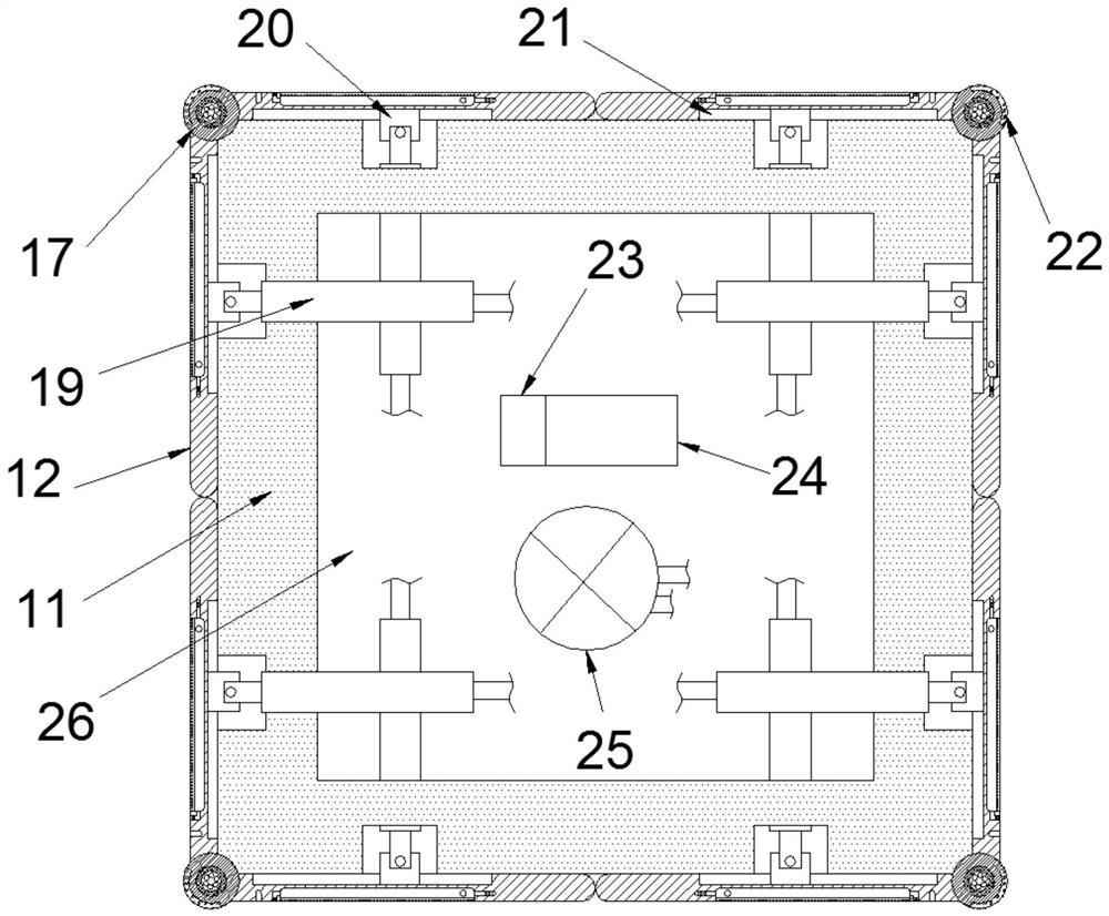 Mail packaging box capable of avoiding secondary impact