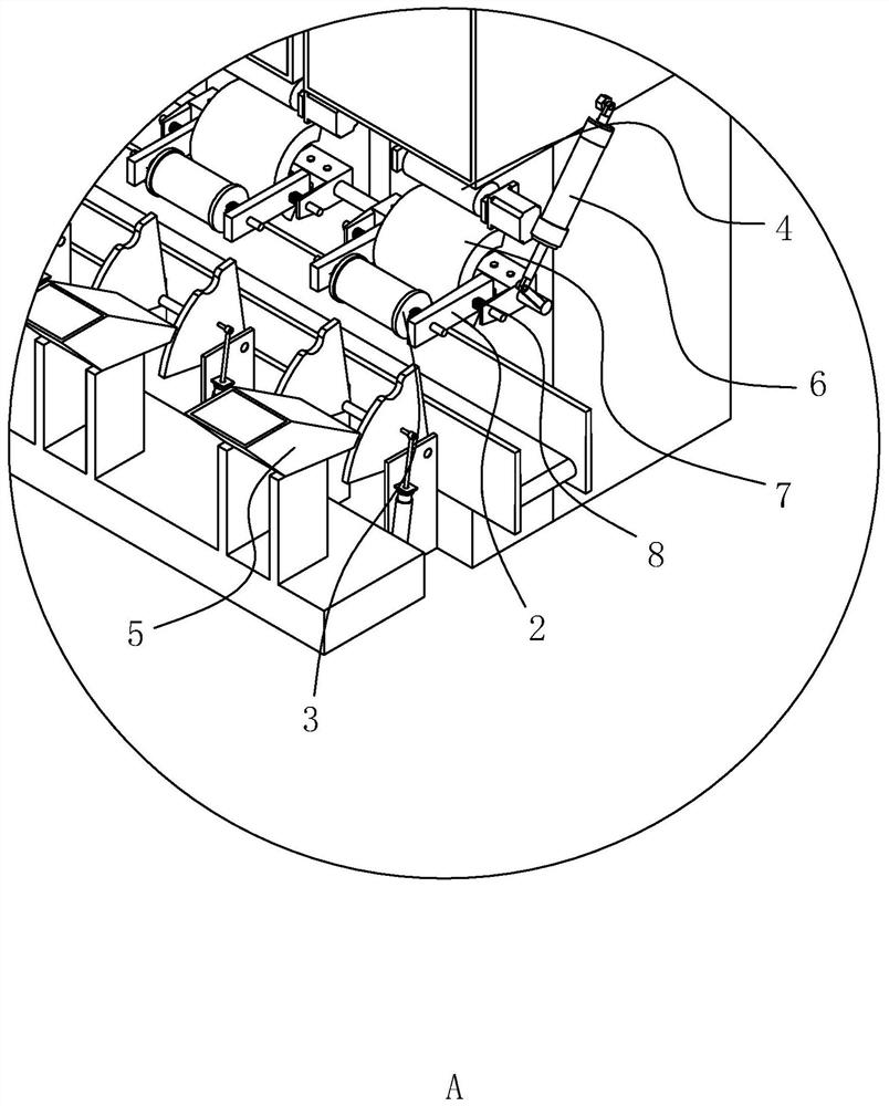 Yarn winding mechanism of roving frame and roving frame production line having the same