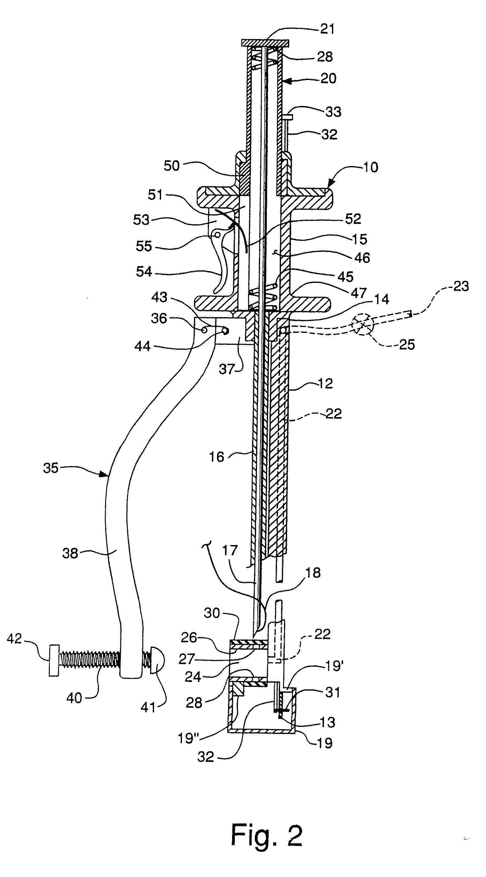 Surgical Instrument for Endoscopic Suturing of Deep Subcutaneous Tissue