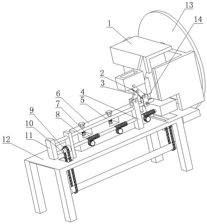 High-speed blanking machine for blanking spring pads