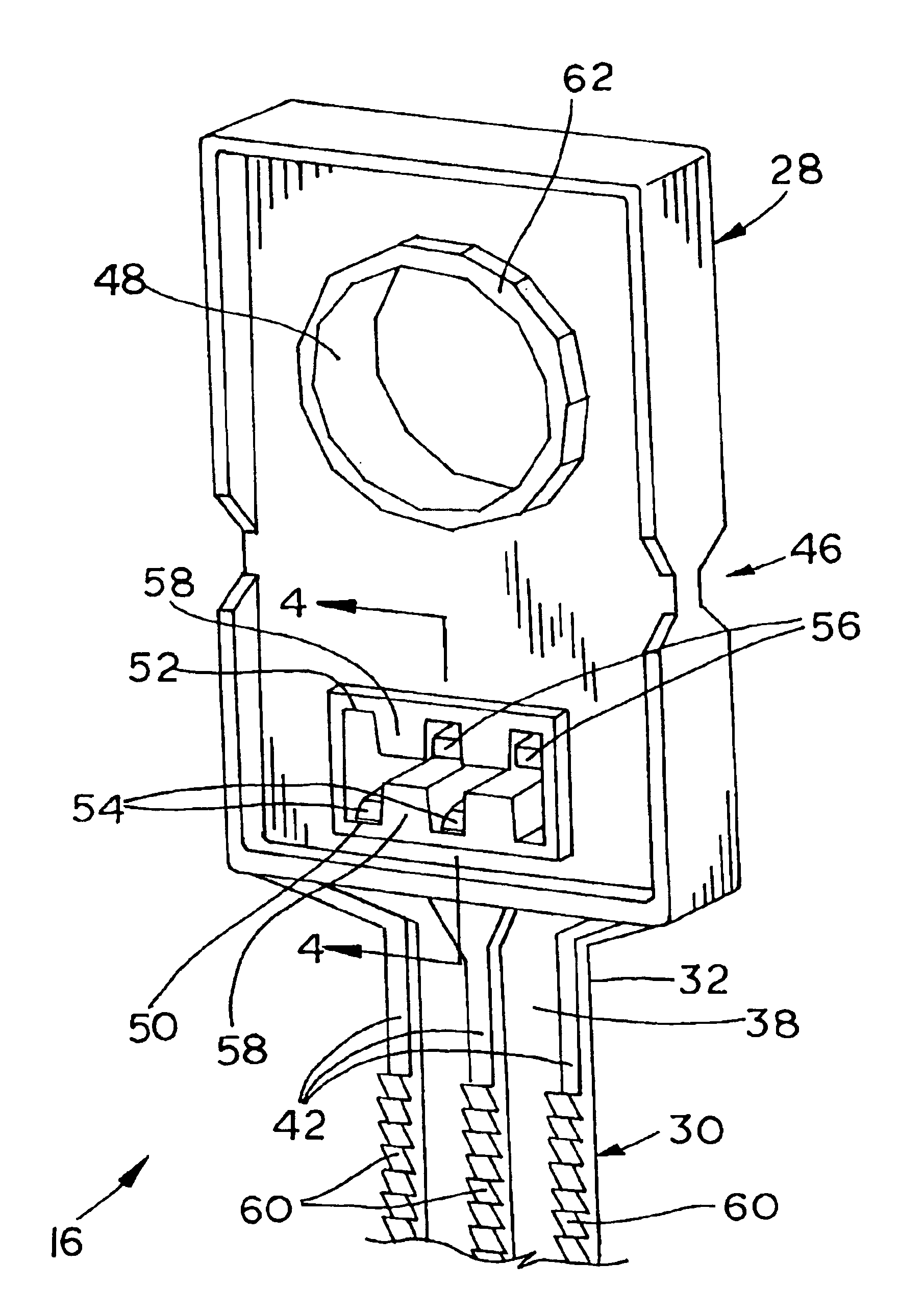 Electrical assembly including an electrical tie