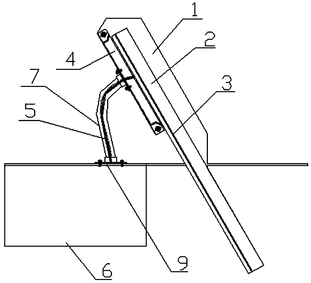 Slide heating film structure on color selector