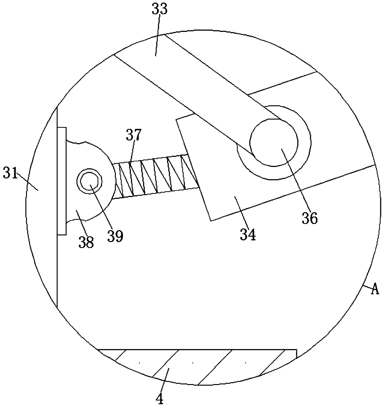 A medicine expelling device capable of collecting juice for processing Panax notoginseng