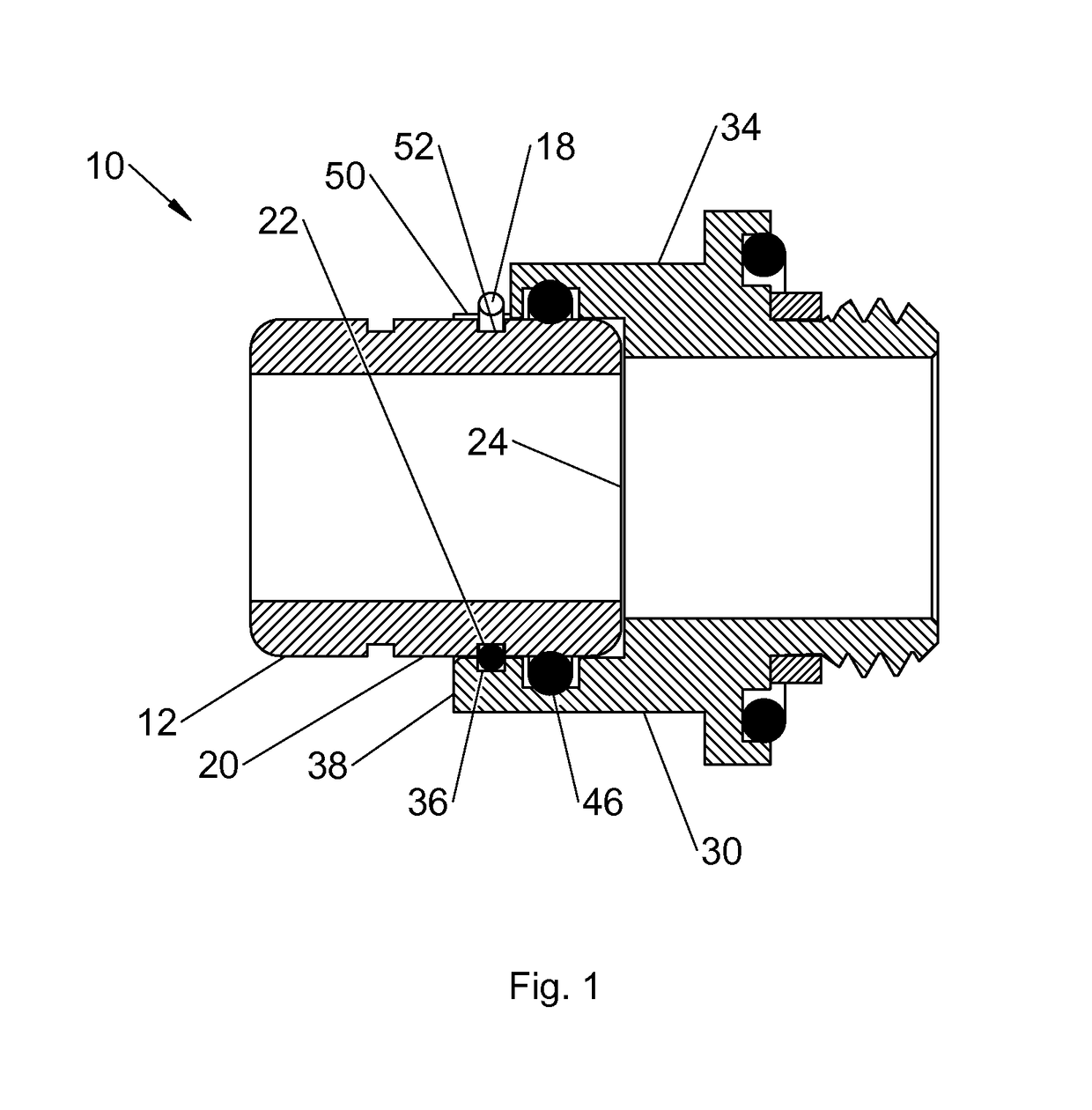 Detachable tube coupling system