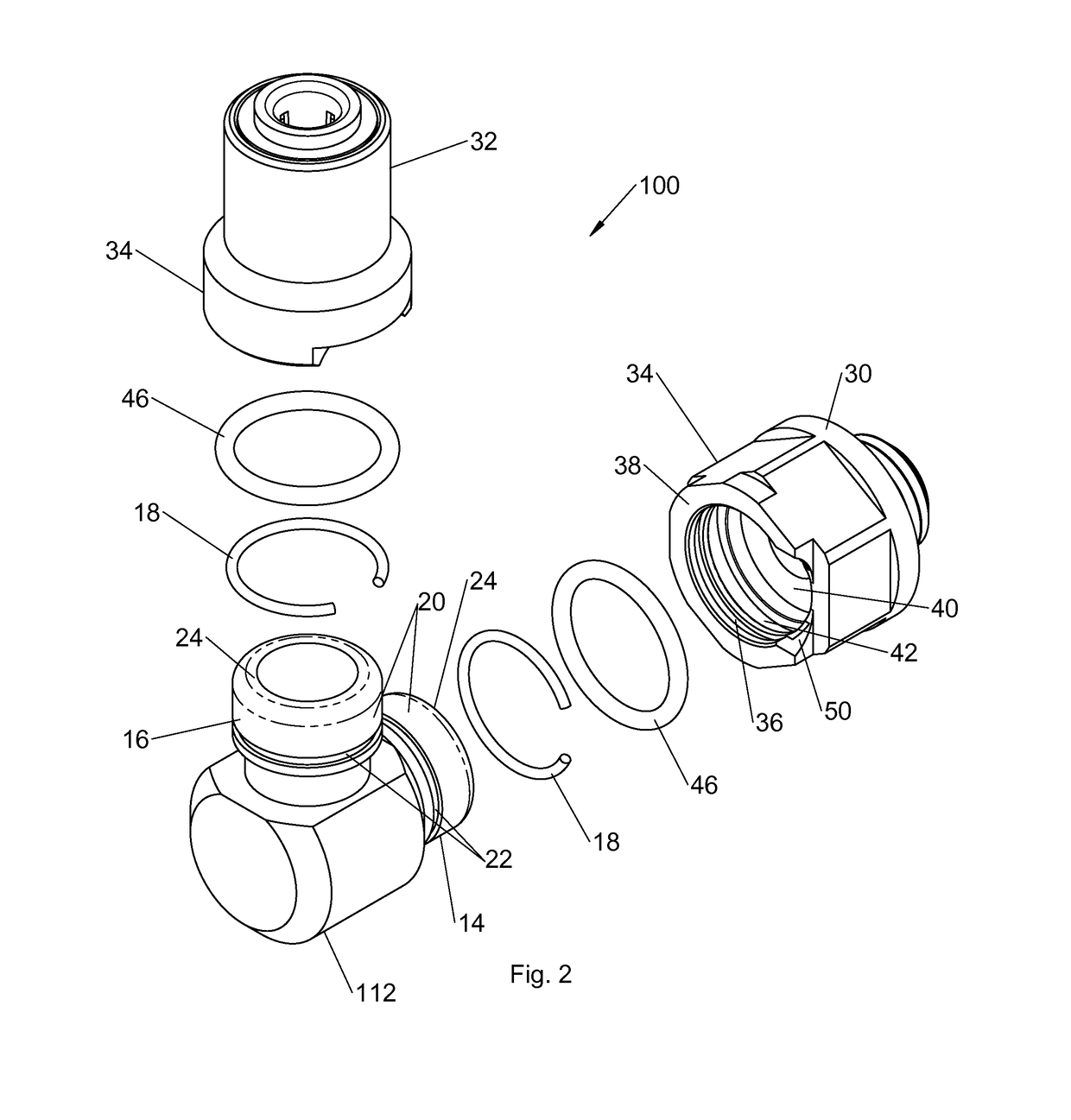 Detachable tube coupling system