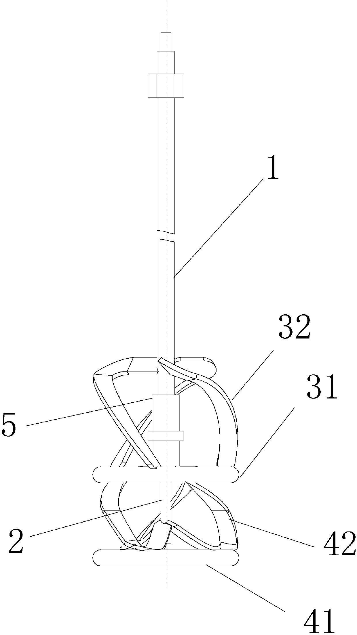 Two-way rotary stirring assembly, mixer with application of assembly and operating method thereof