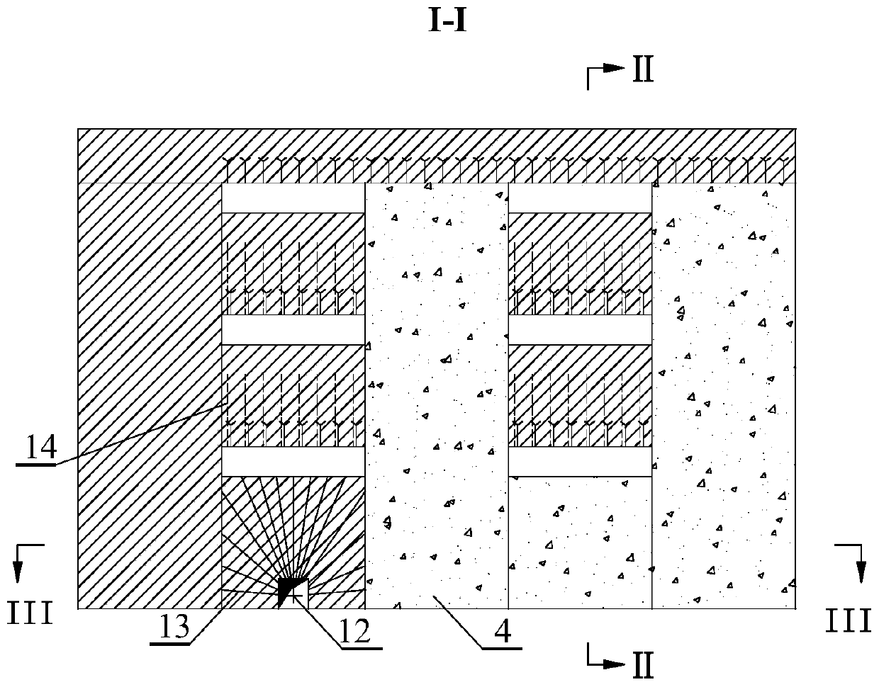 A mining method for inclined medium-thick metal ore body