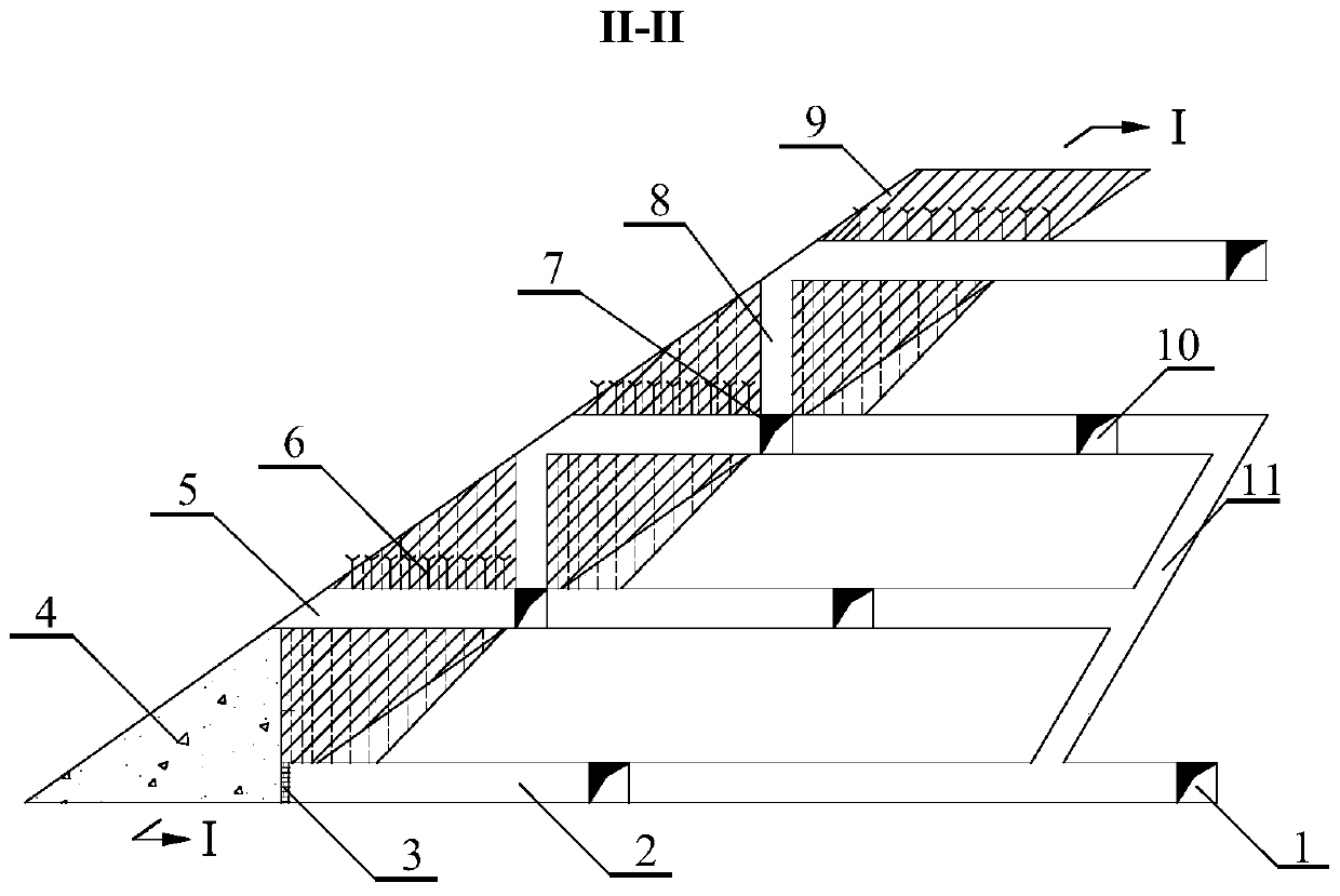 A mining method for inclined medium-thick metal ore body