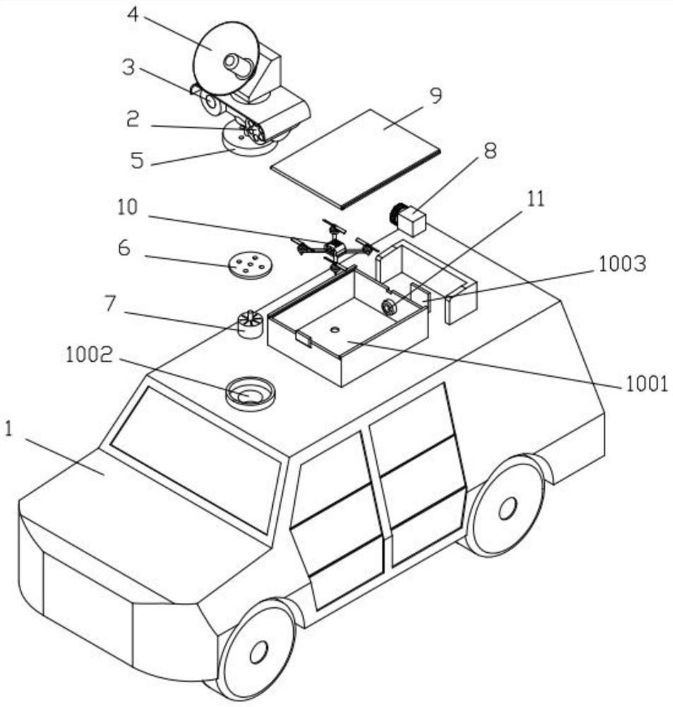 Unmanned aerial vehicle firefighting command vehicle