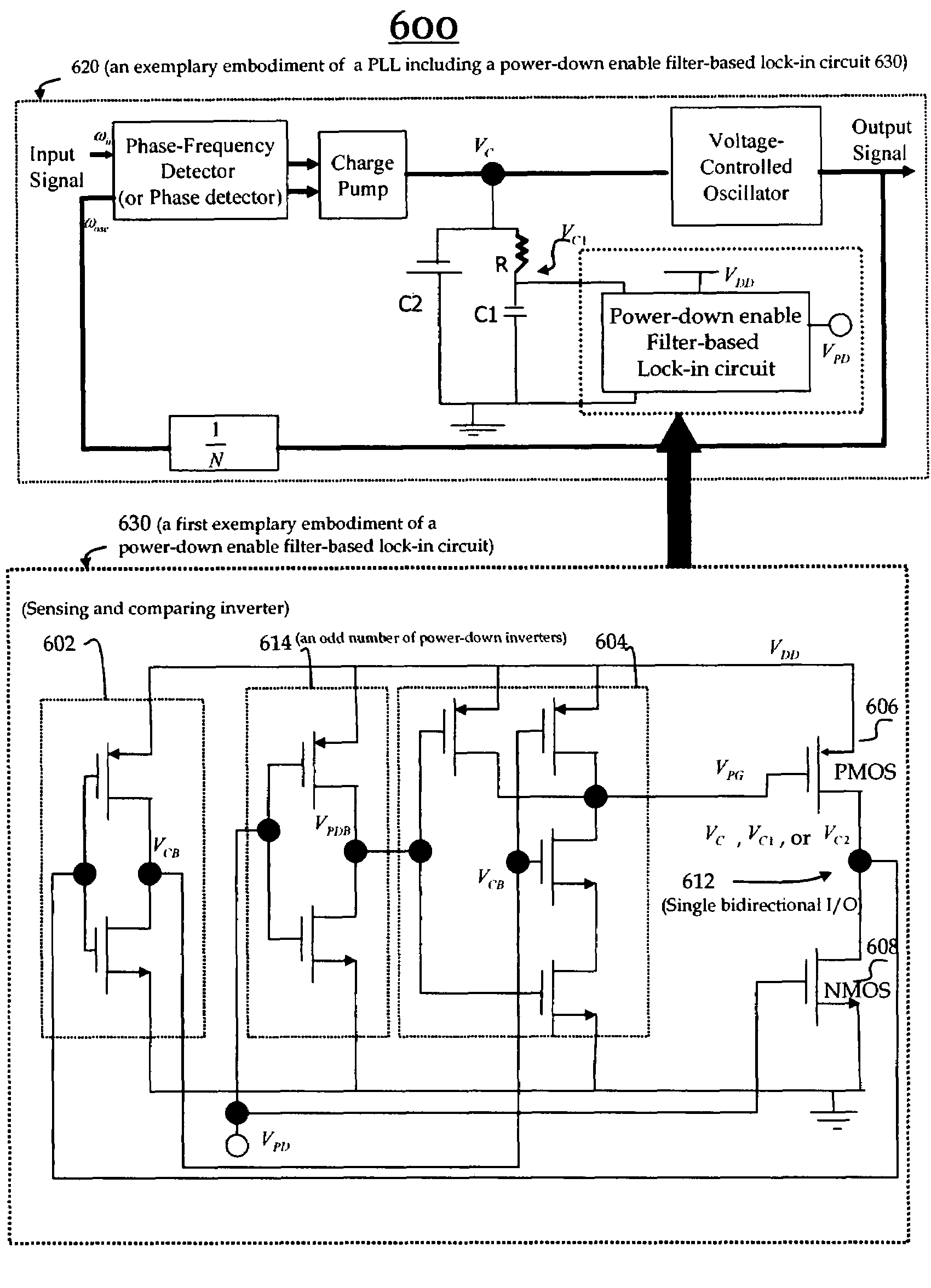 Filter-based lock-in circuits for PLL and fast system startup