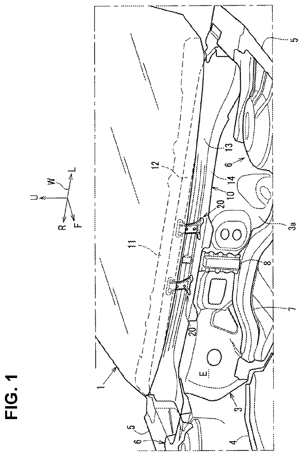 Vehicle-body structure of vehicle